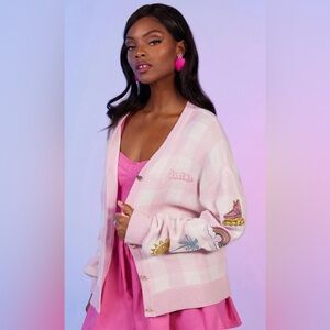 Barbie Gingham Patch Cardigan - sold out